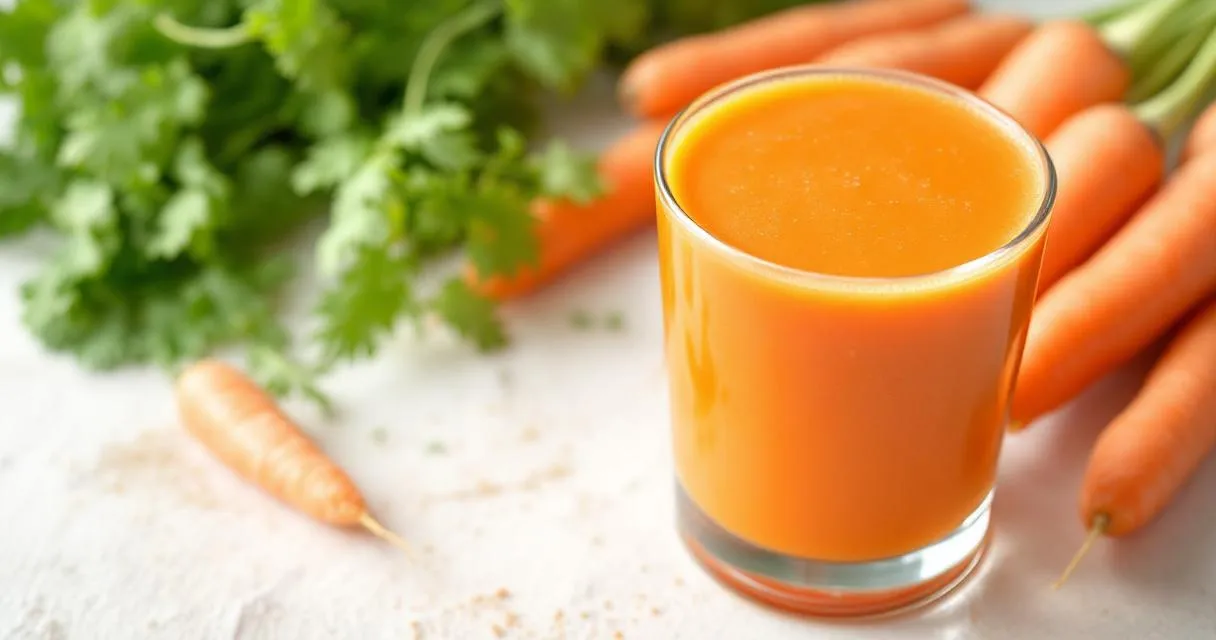 Karottensaft: Betacarotin, Nährstoffe & Wirkung