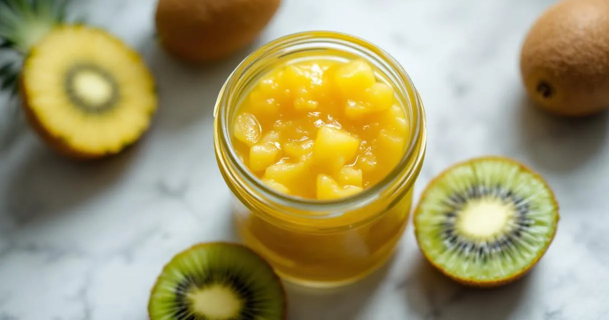Ananas-Kiwi-Marmelade: Tropischer Smoothie als Aufstrich