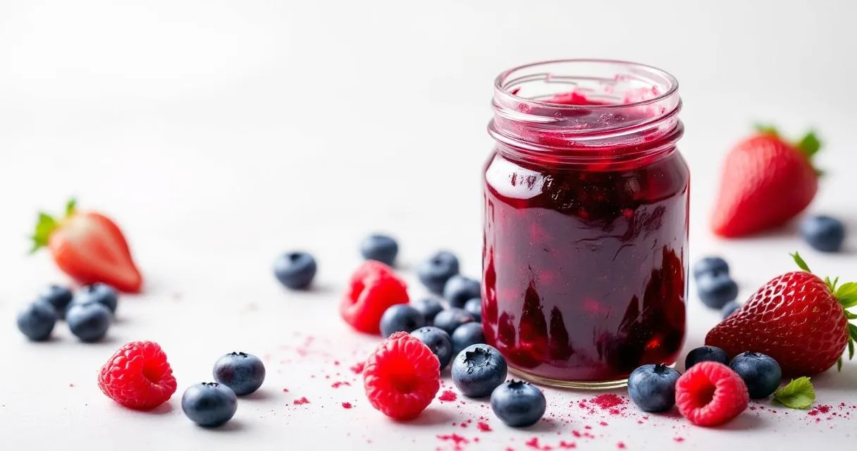 Beerenkonfitüre: Bunter Beeren-Mix im Glas