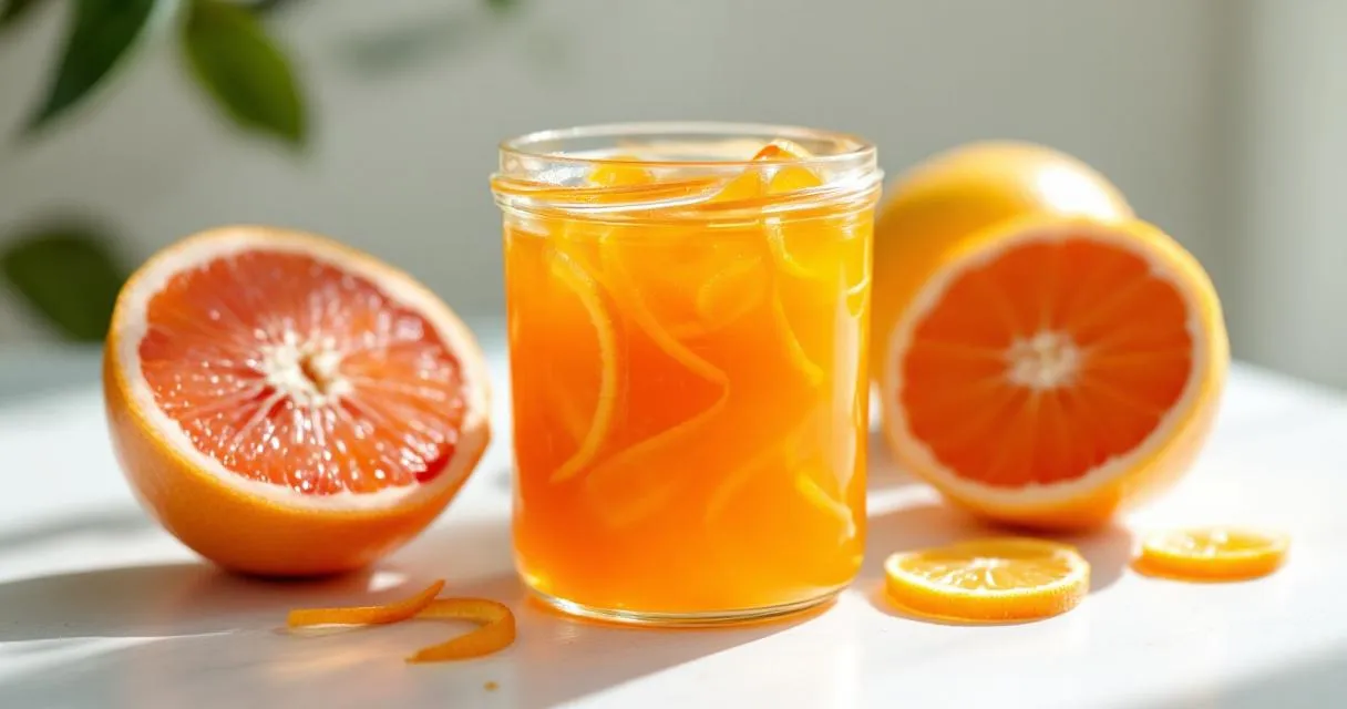 Citrusfruchtmarmelade: Bunte Zitrusmischung mit Saft