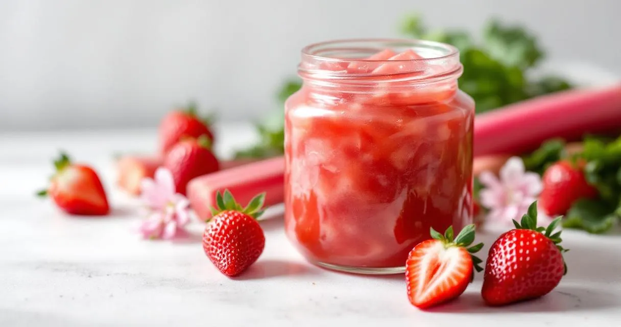 Erdbeer-Rhabarber-Konfitüre: Der Frühlings-Dauerbrenner