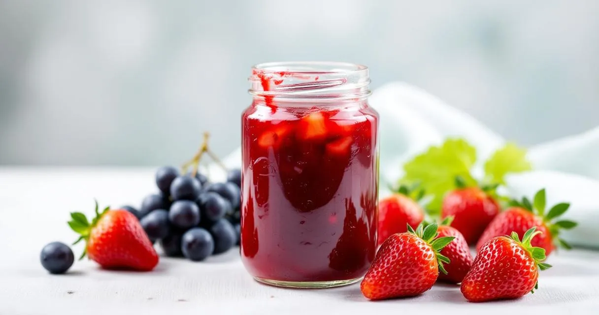 Erdbeer-Traubensaft-Konfitüre: Fruchtige Tiefe ohne Rotwein