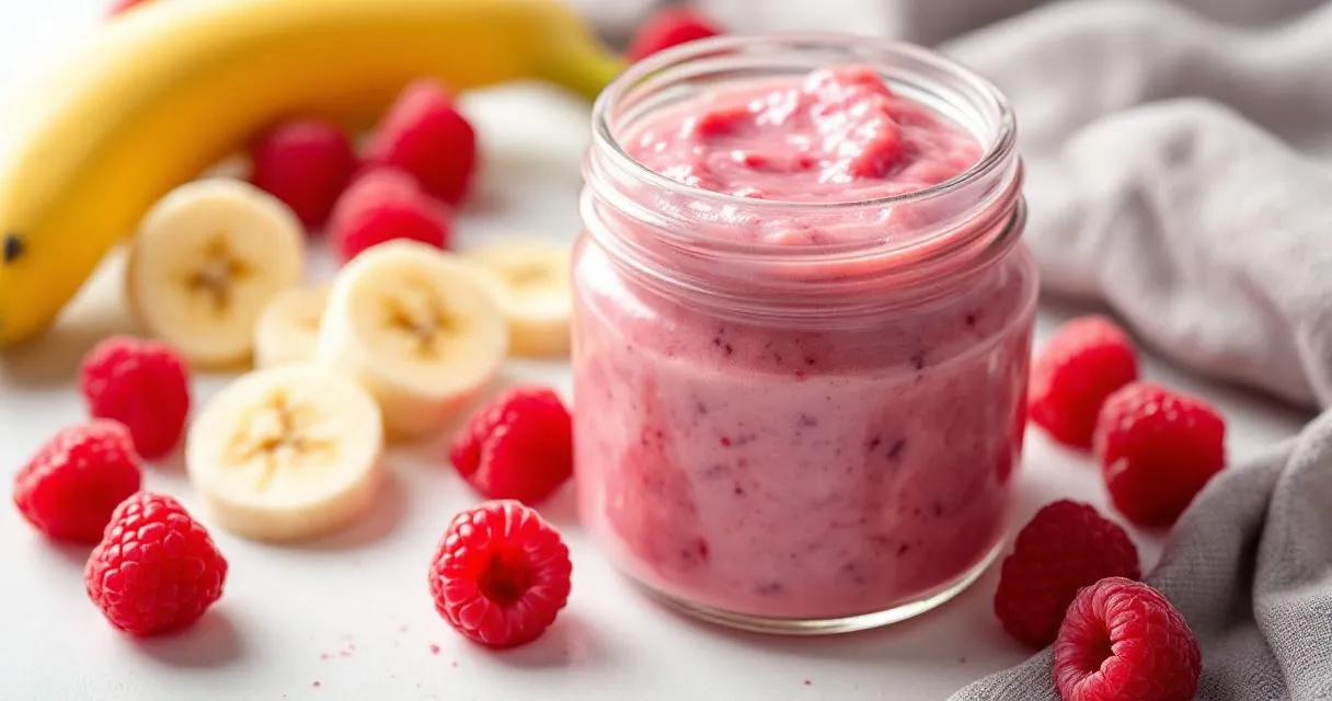 Himbeer-Banane-Marmelade: Cremiger Smoothie-Aufstrich