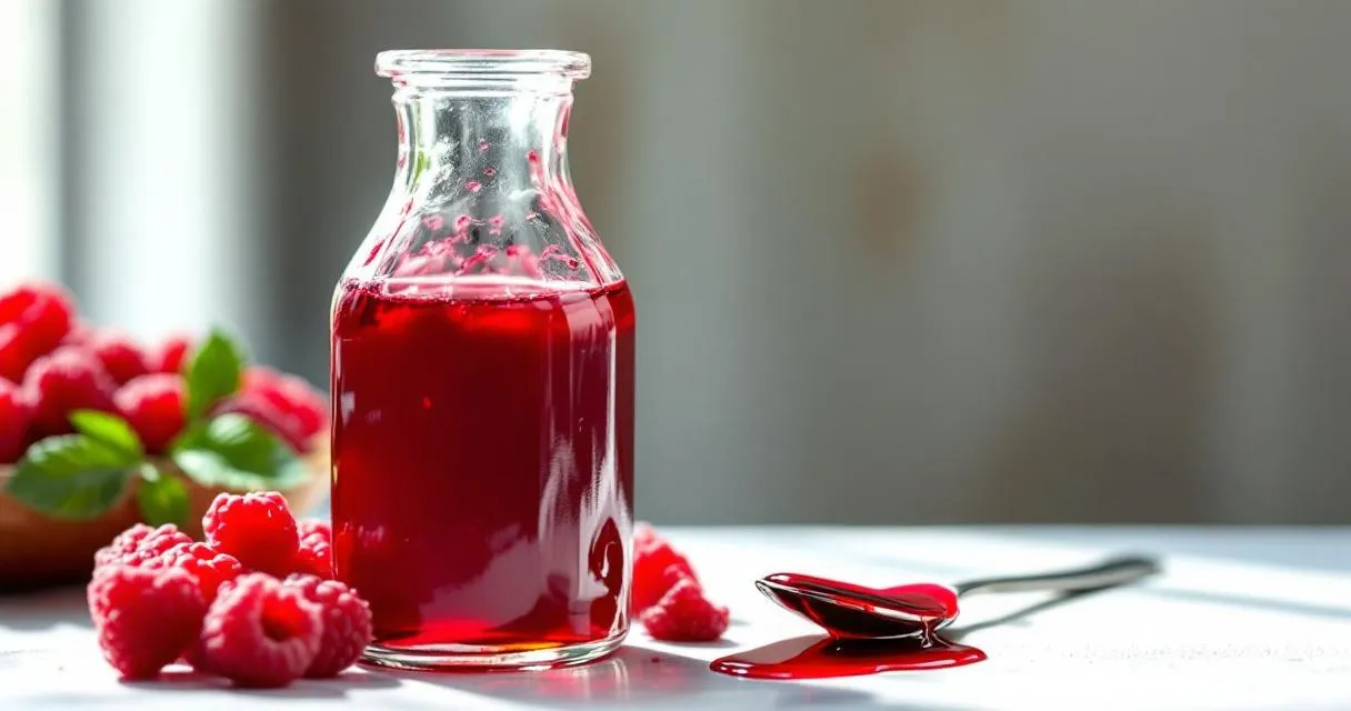 Himbeersirup: Intensiv-fruchtiger Sirup aus frischen Beeren