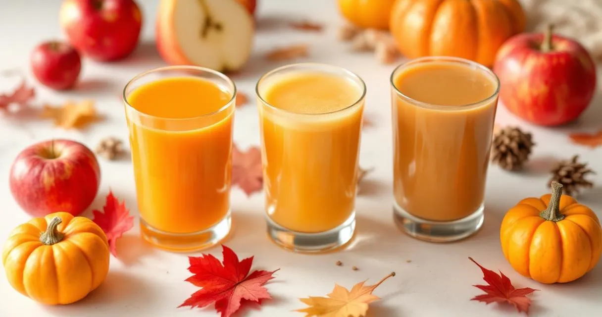 Herbst-Säfte: 7 wohlige Rezepte mit Apfel, Kürbis & Birne